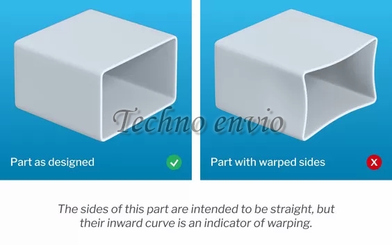 Warping in injection molding machine