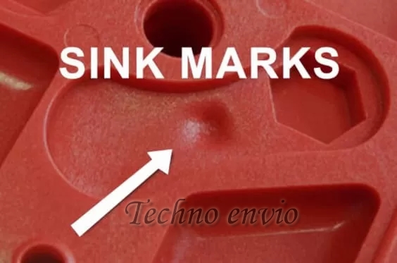 Sink Marks in injection molding machine