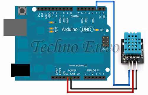 DHT11 sensor Arduino Projects