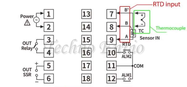 Temperature Controller Electrical Connection